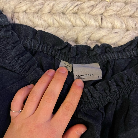 Vero Moda Linen off-the-shoulder top - Picture 3 of 3